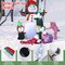 6ft Christmas Inflatable Snowman with Penguins Quick Blow up Snowman